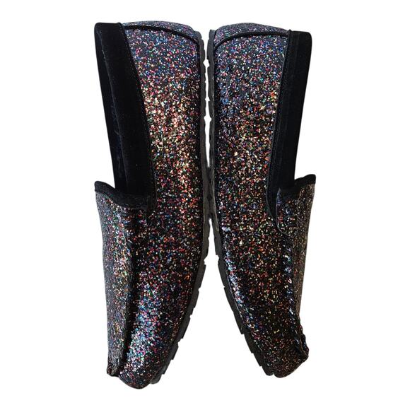 CLARKS Women's 10 M Faux Fur Glitter Moccasin Slippers Slip On Comfort NEW - Picture 9 of 10